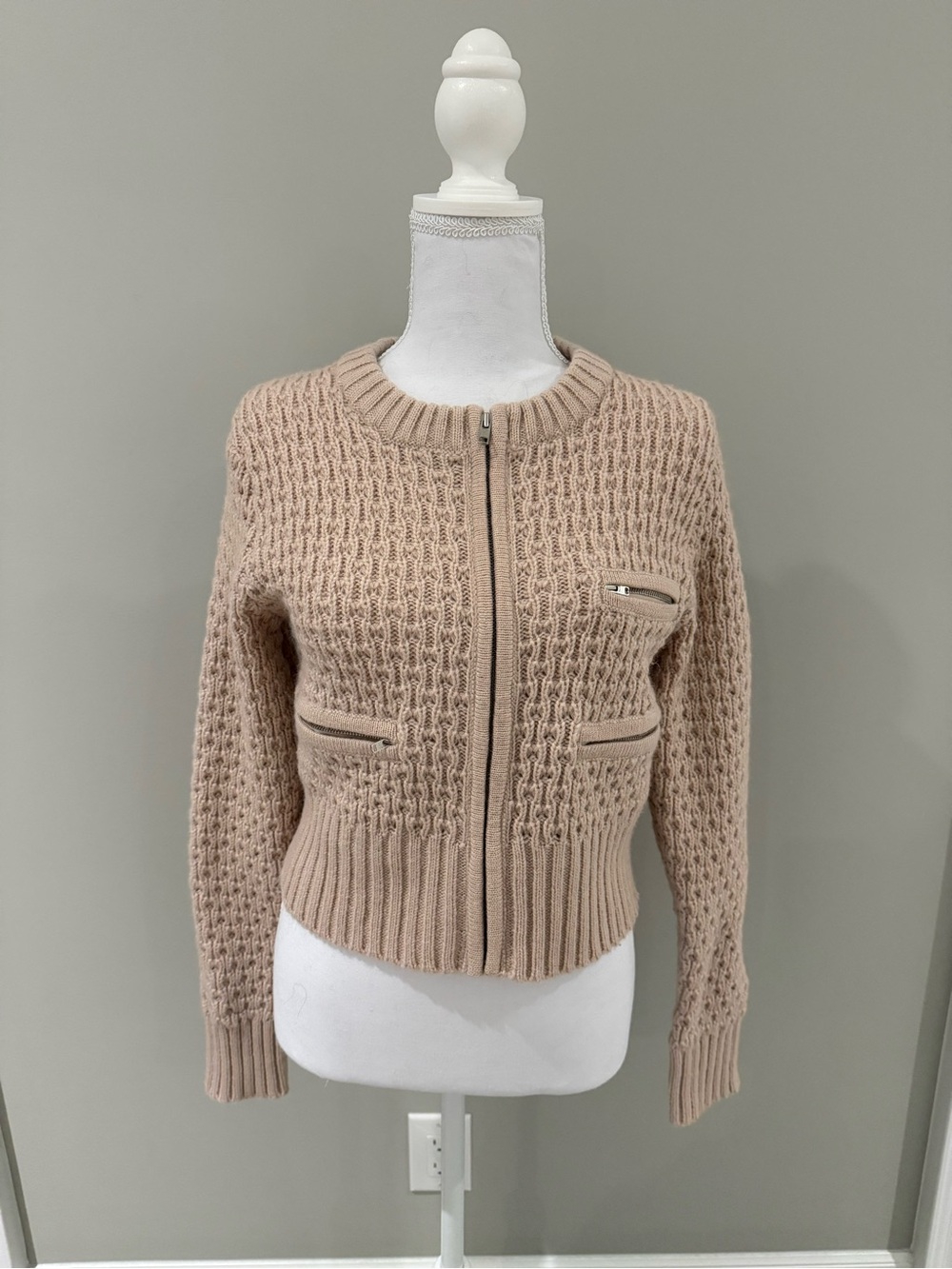 H&M Knit Zip-Front Sweater Cardigan - Size S